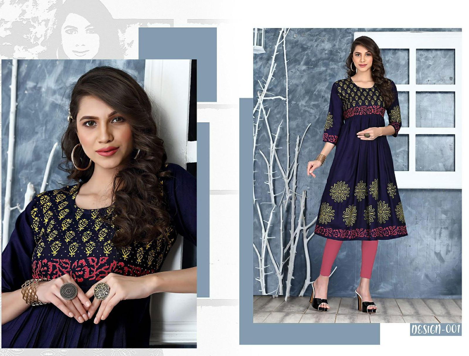 Riyya Wilson  Fancy Designer Rayon Casual Wear Kurti Collection